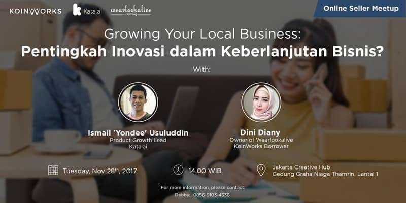 event koinworks online seller meetup Growing Your Local Business