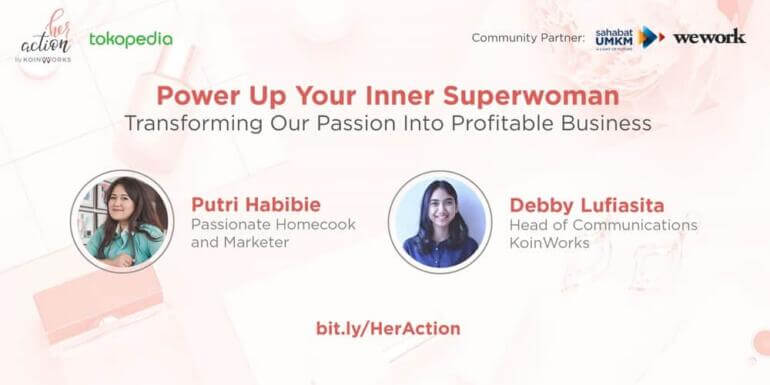 power up your inner super woman - her action - koinworks