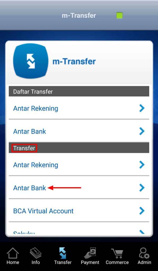 Cara transfer virtual account beda bank dari bca