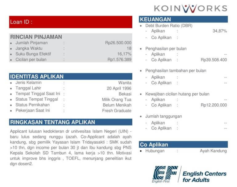 Pinjaman KoinPintar Factsheet