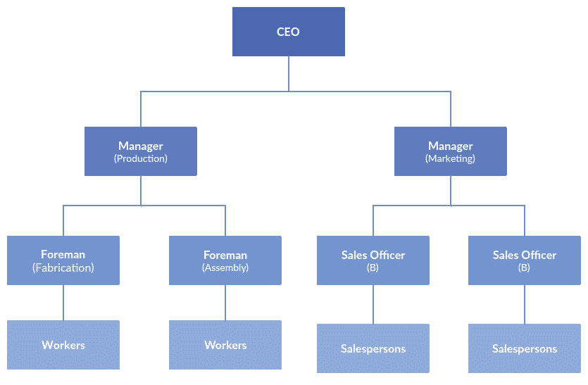 struktur organisasi tipe hirarki