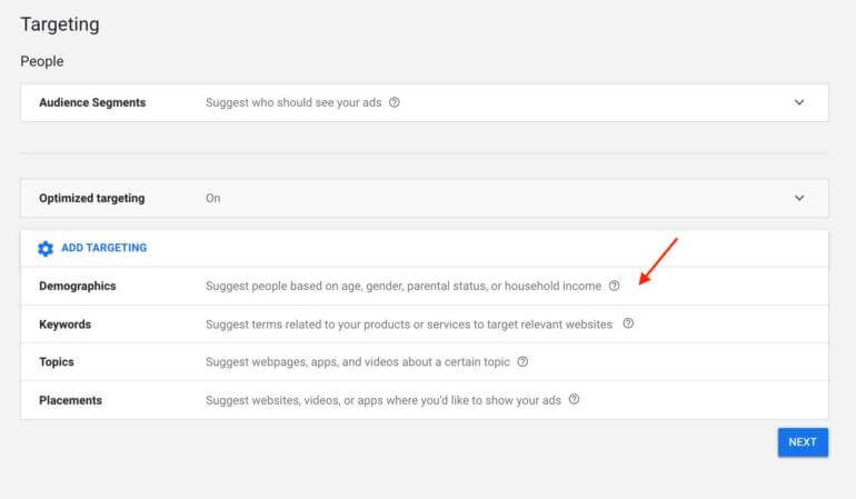 targeting demografis audiens