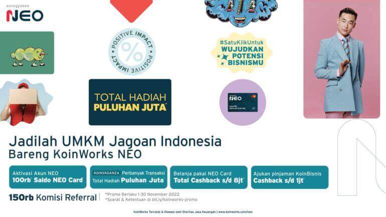 Jadi UMKM Jagoan Indonesia dengan Kumpulan Promo KoinWorks NEO November