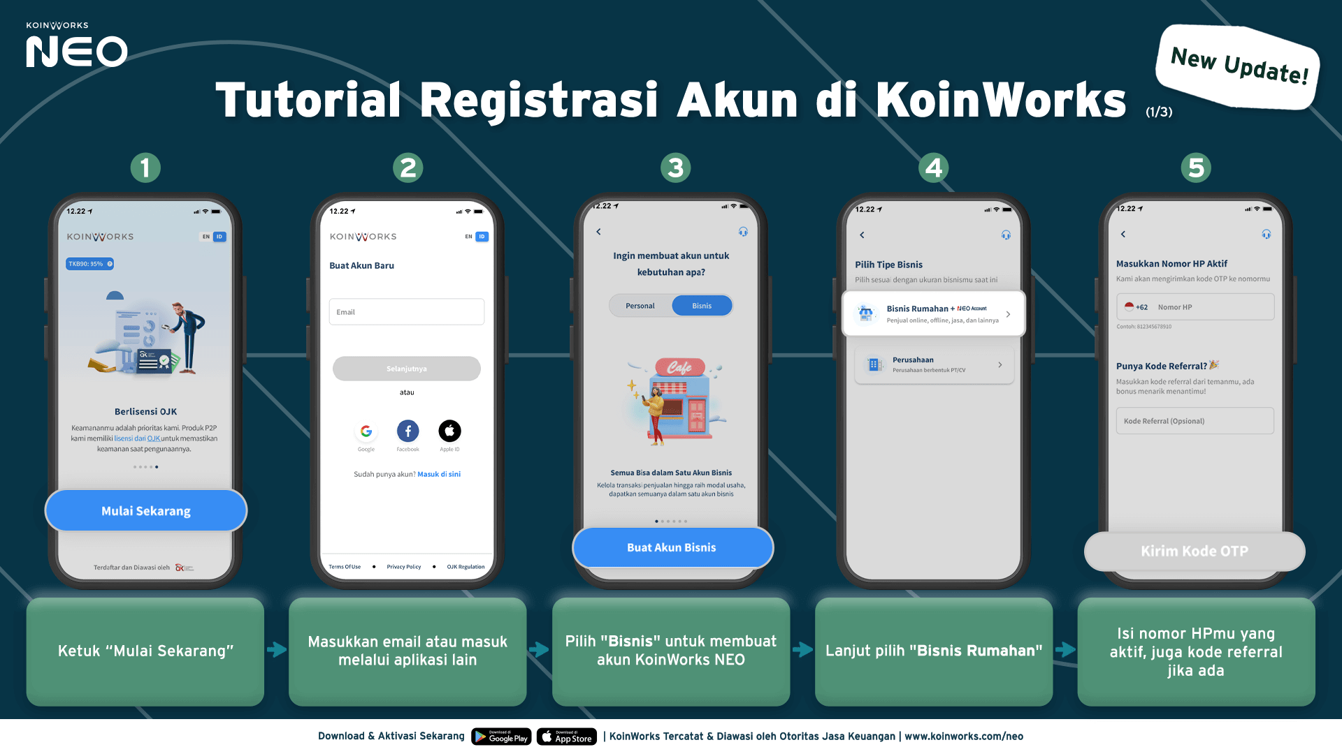 Tutorial Registrasi Akun KoinWorks NEO